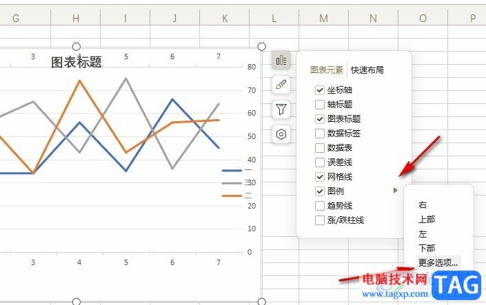 WPS Excel表格更改图例位置的方法