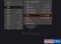 PotPlayer使用快捷键调整窗