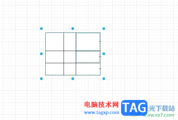 Draw.io合并表中的单元格教程