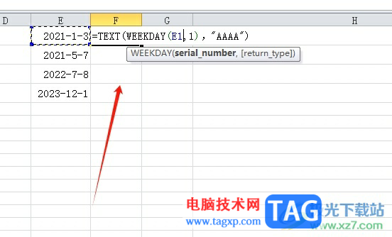 ​excel输入日期自动计算成周数的教程