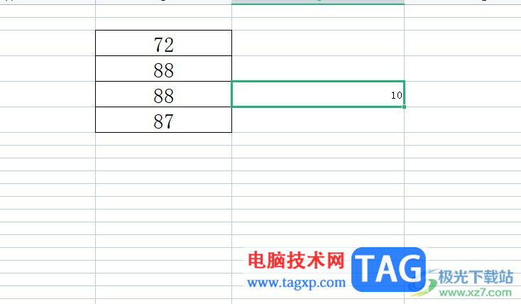 wps让全部单元格统一加上一个数的教程