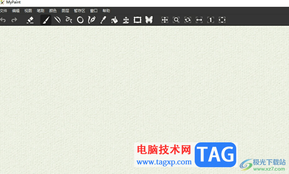 ​mypaint导入图片写字的教程