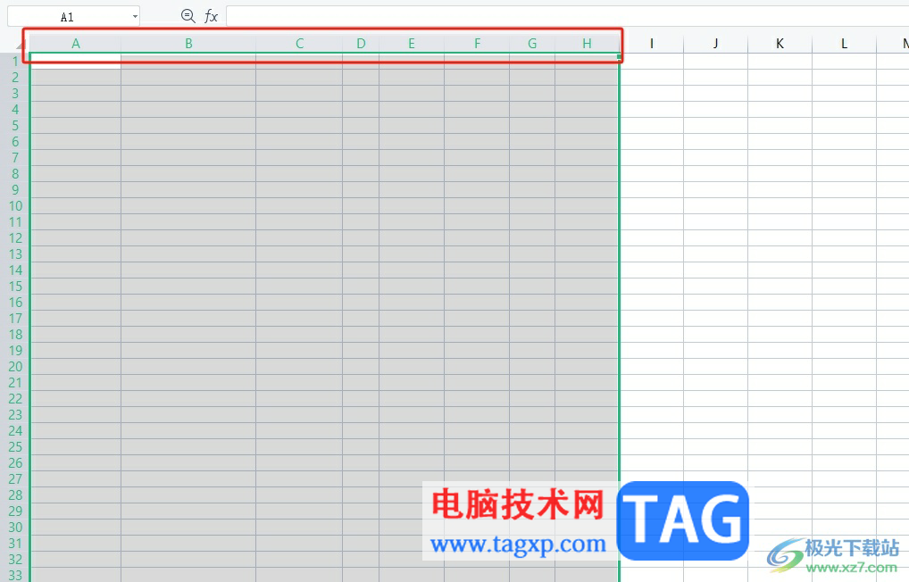 ​wps格子宽度设置一样宽的教程