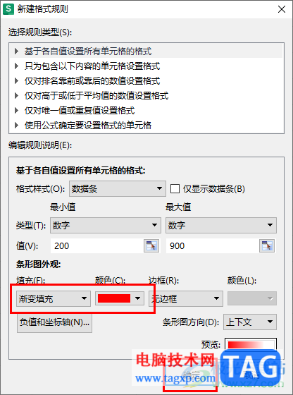 WPS表格用进度条表示内容的方法