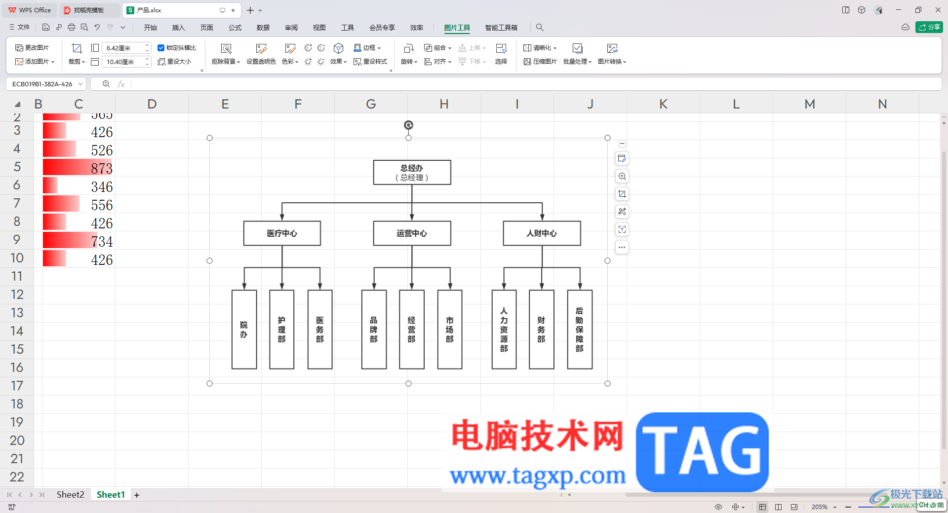 在WPS Excel中插入流程图的方法