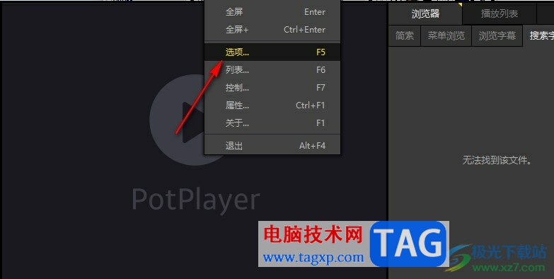 PotPlayer允许使用触摸功能的方法