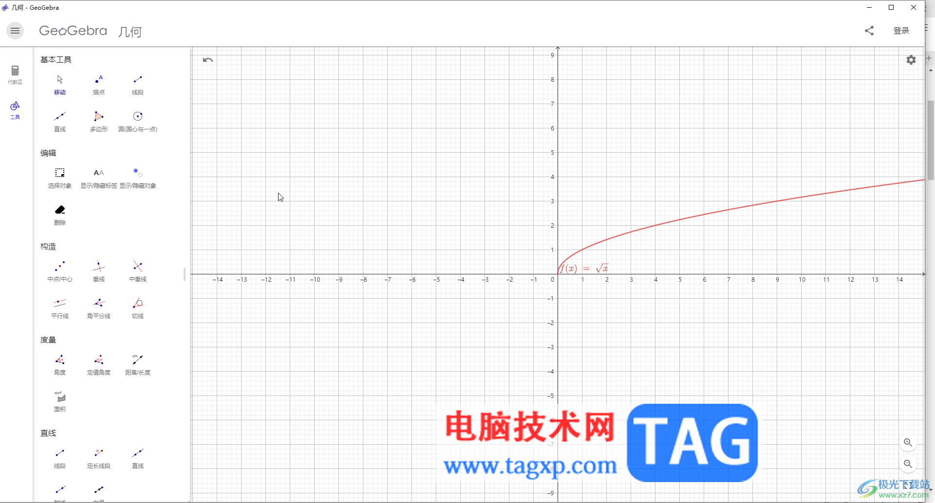 GeoGebra中放大或缩小图像的方法教程