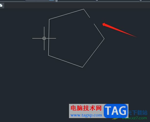 中望cad绘制有缺口的形状教程