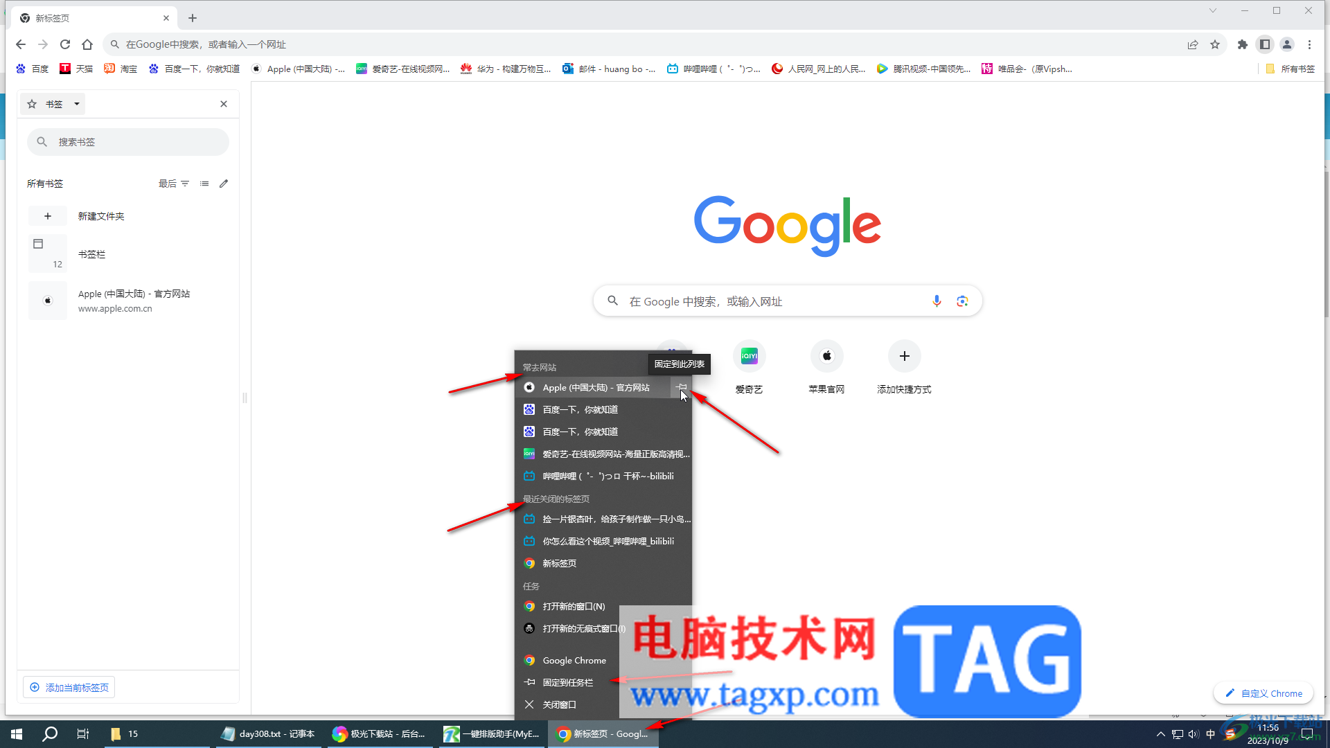 Google Chrome电脑版置顶显示的方法教程