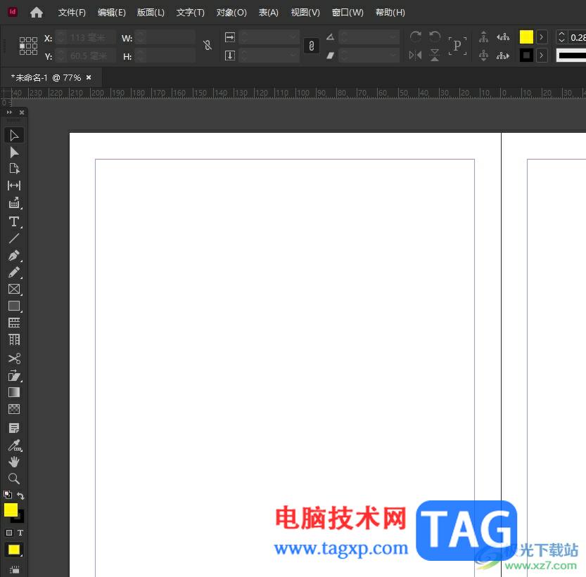 Adobe InDesign取消文档左右排版的教程