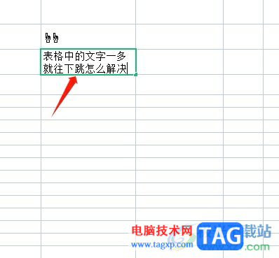 wps表格里的字一多就老往下跳的解决教程